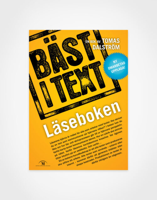 Tomas Dalström: Bäst i text – Läseboken/Skrivboken (Meetings International Publishing), shop-bild
