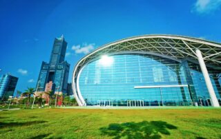 Kaohsiung Exhibition Center, Taiwan. Photo: iStock.com/JavenLin