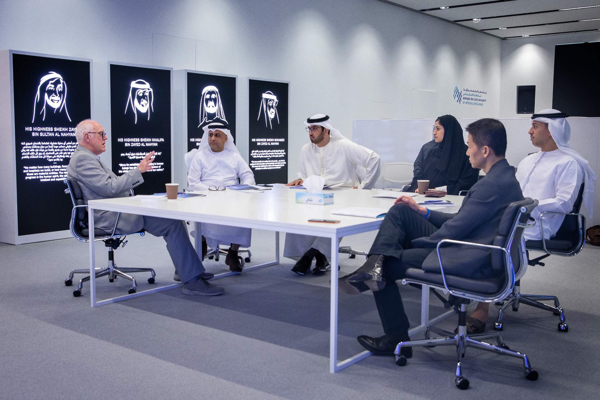 Mohamed bin Zayed University of Artificial Intelligence holds first Advisory Board meeting. Photo: WAM Emirates News Agency