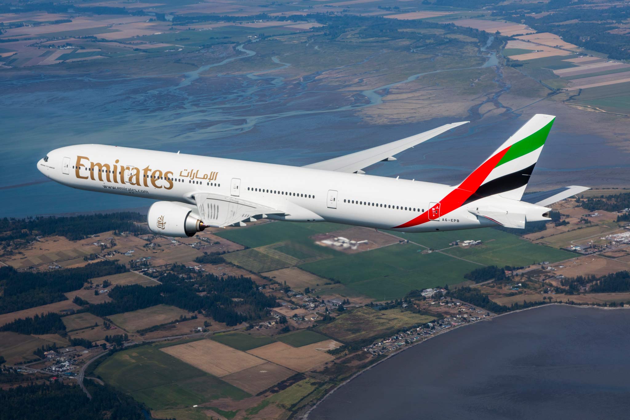 Emirates Boeing 777-300ER. Photo: Chad Slattery