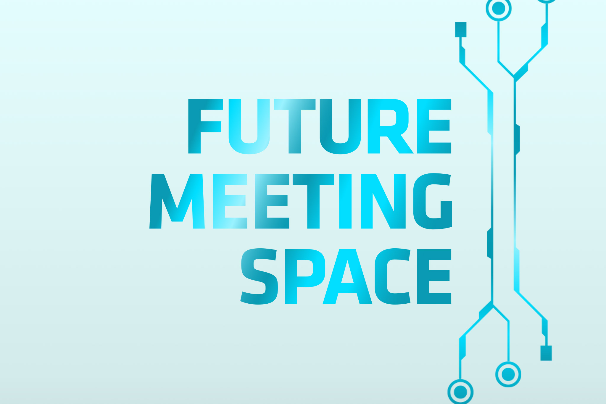 Illustration with Future Meeting Space logo